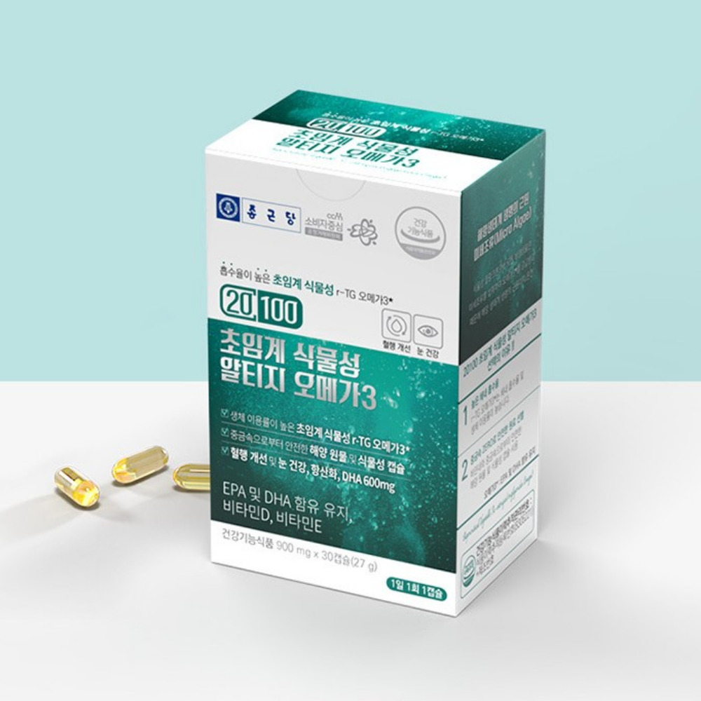 종근당 20100 초임계 식물성 알티지 오메가3 혈류 활성 사이클 블러드 30캡슐, 2개 - 상세 이미지 4