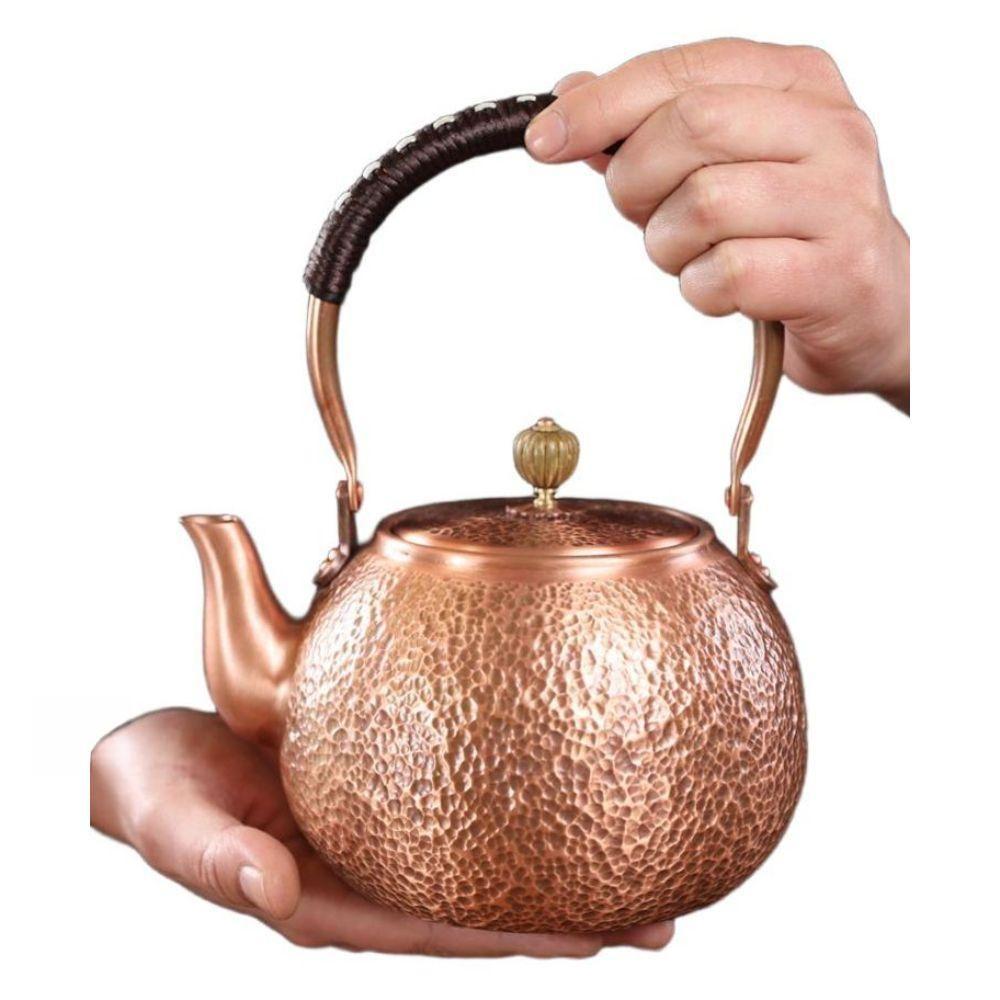 구리 주전자 빈티지 황동 티포트 인테리어 카페 1.2L - 상세 이미지 2