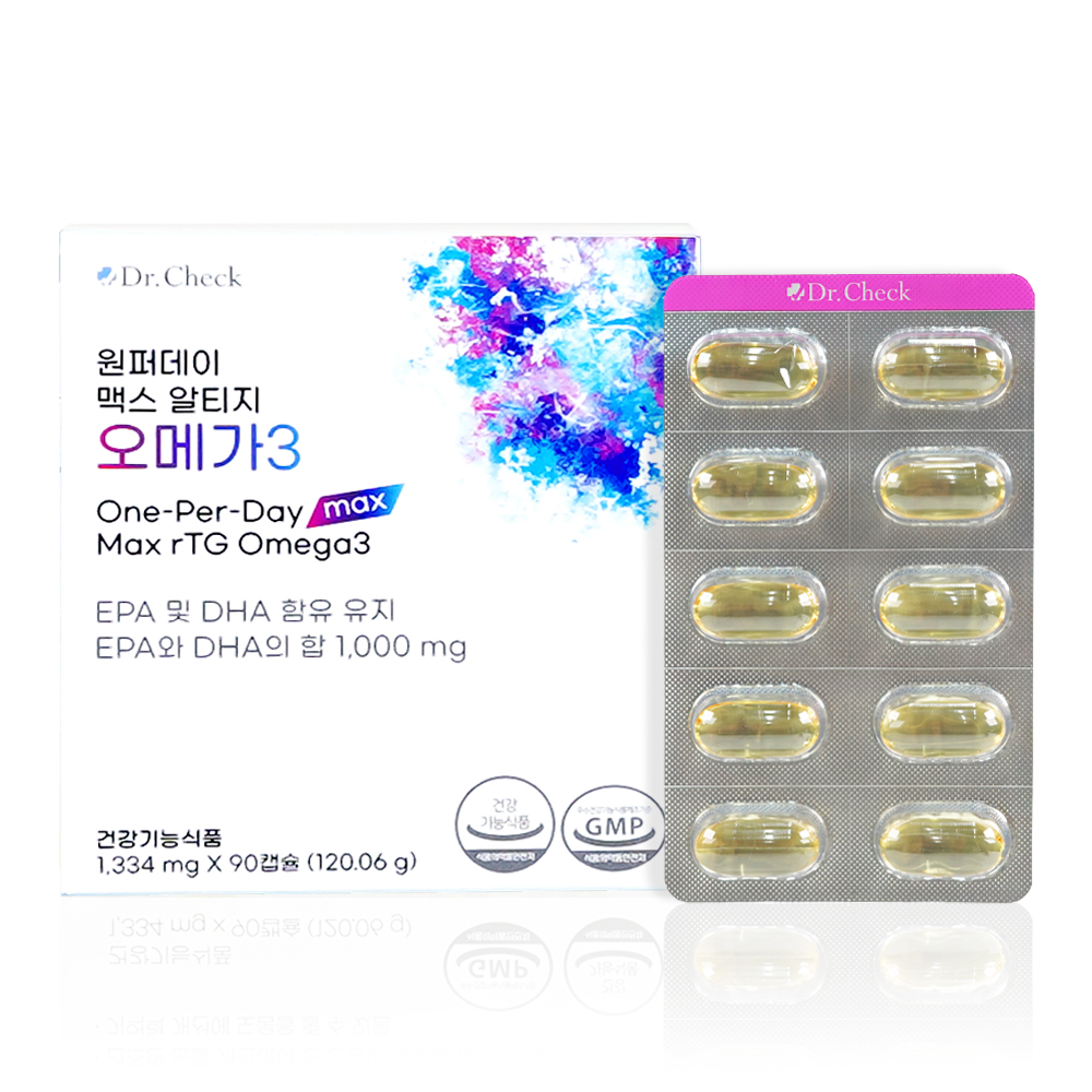 닥터체크 원퍼데이 맥스 알티지 오메가3 90캡슐, 1개 이미지 2