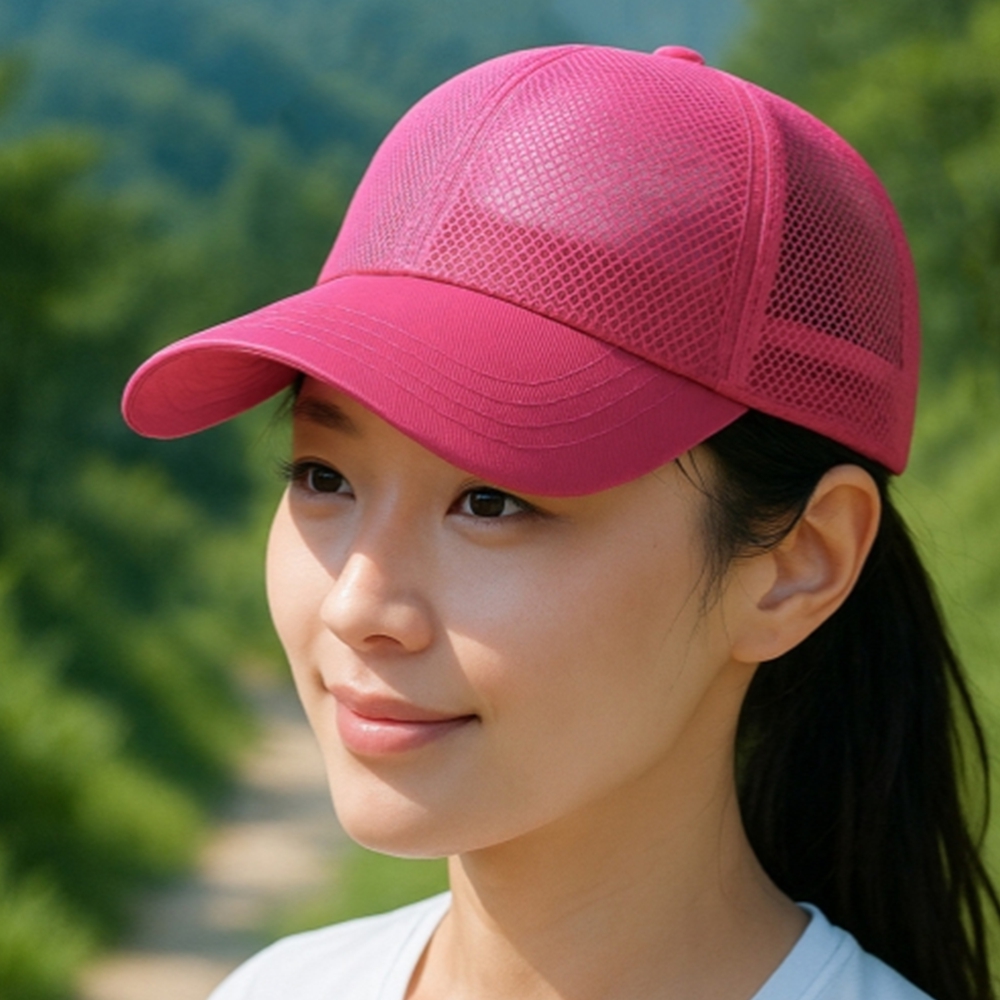 여성 메쉬캡모자 시원한 여름 망사 야구모자 등산 러닝