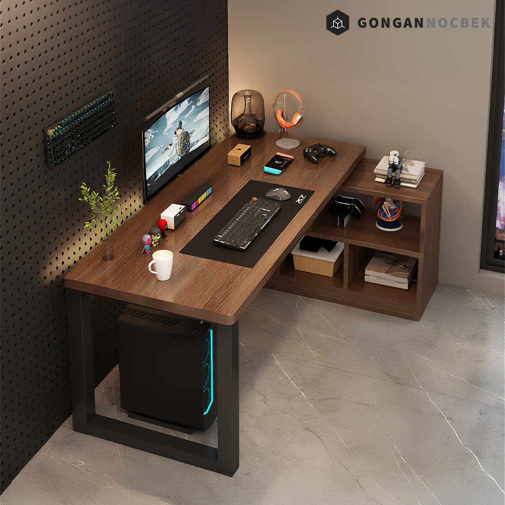 기역자 책상 사무실 컴퓨터 서재 L자 ㄱ자 코너 테이블