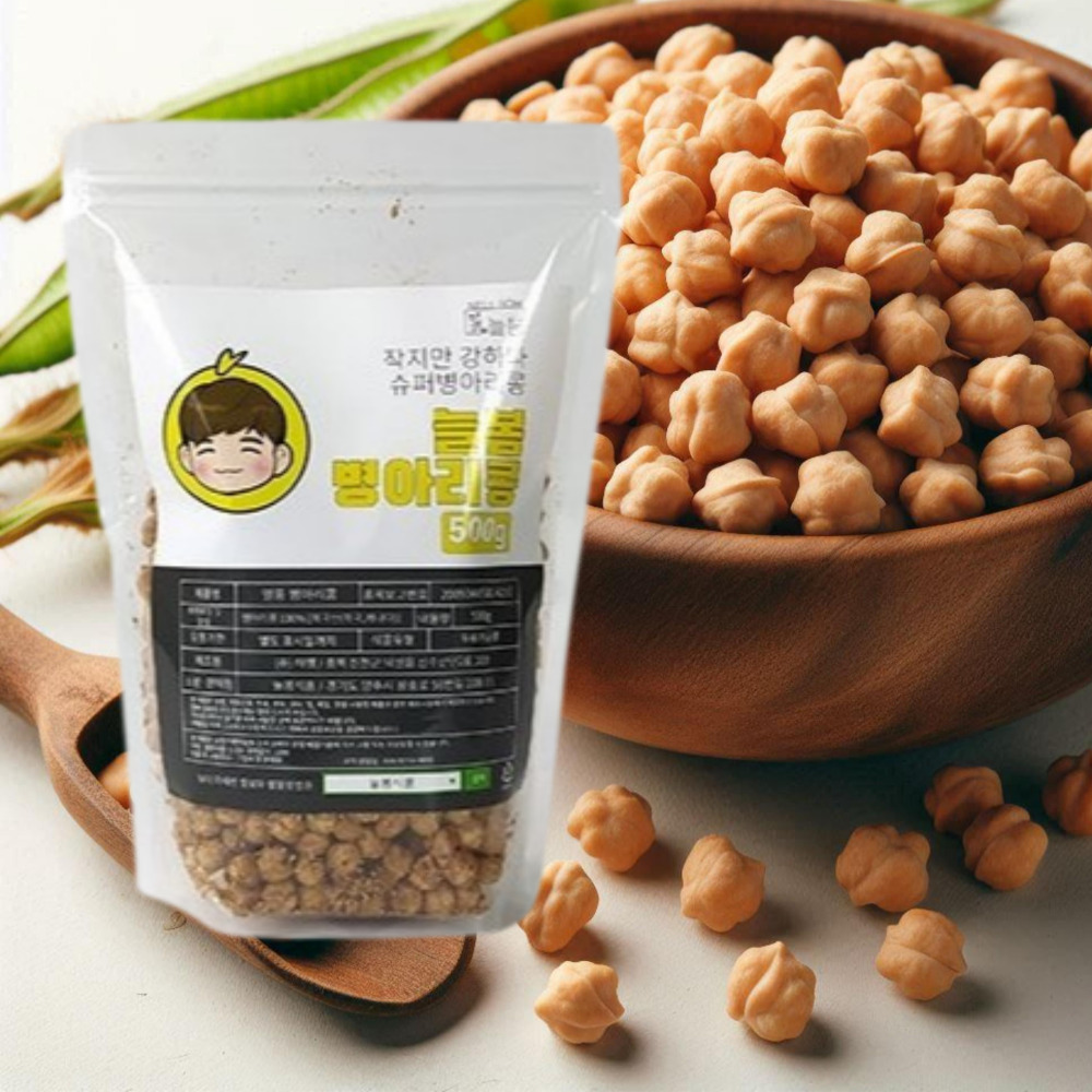 구운 병아리콩효능 간식 당뇨에좋은콩 500g - 상품 이미지