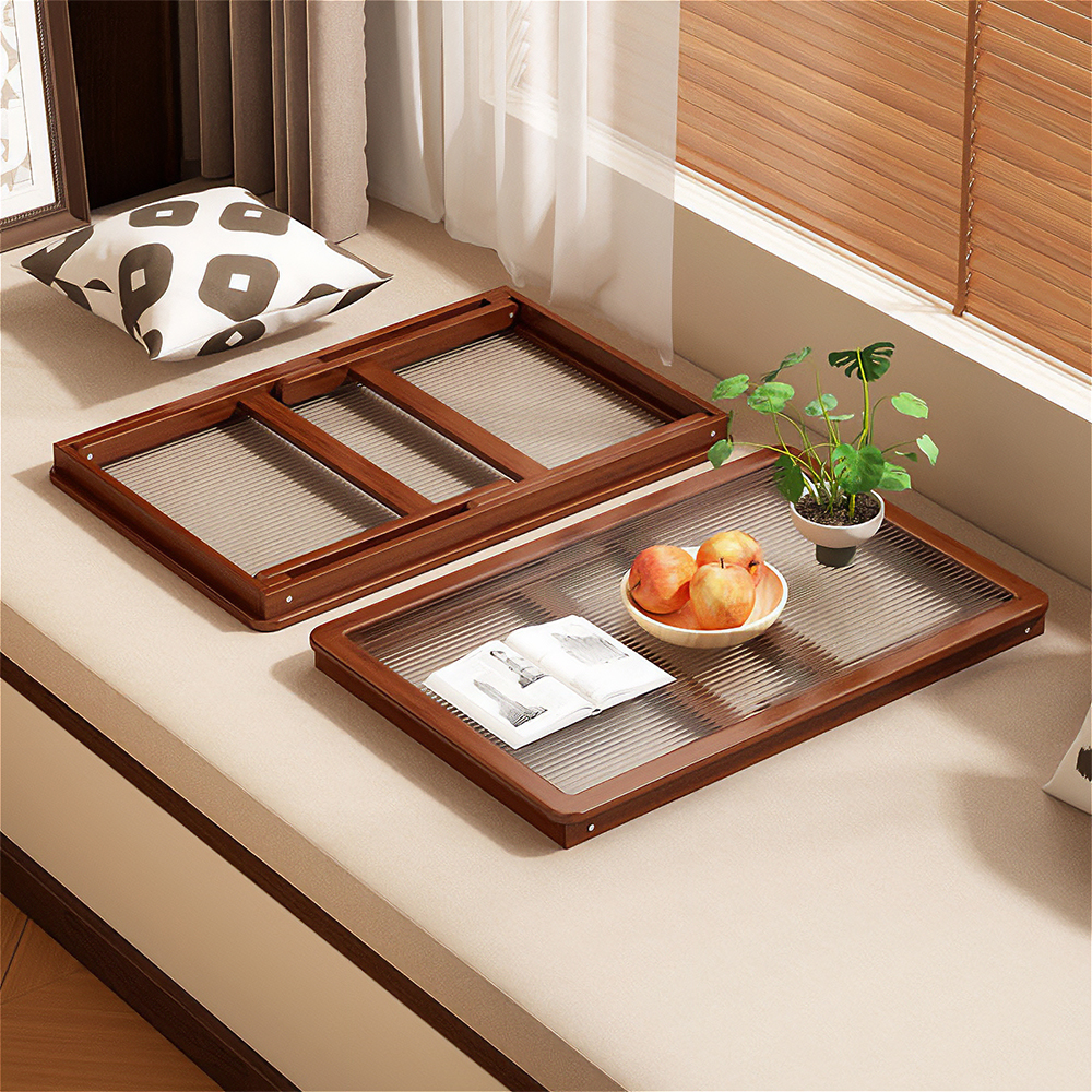 접이식 좌식 테이블 거실 좌탁 유리 탁자 낮은 식탁