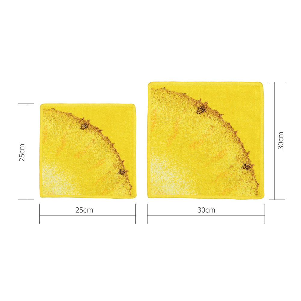 훼이라 프루츠 뷰티 페이스타월 파인애플 25x25cm 독일직수입 부드럽고 먼지없는 프리미엄 손수건 - 상세 이미지 2