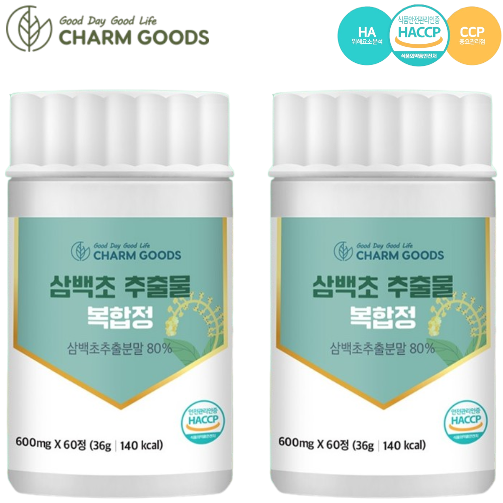 참굿즈 프리미엄 삼백초 추출물 60정 2박스 맥문동 배 모과 도라지 효능 효과 국내산 - 상품 이미지