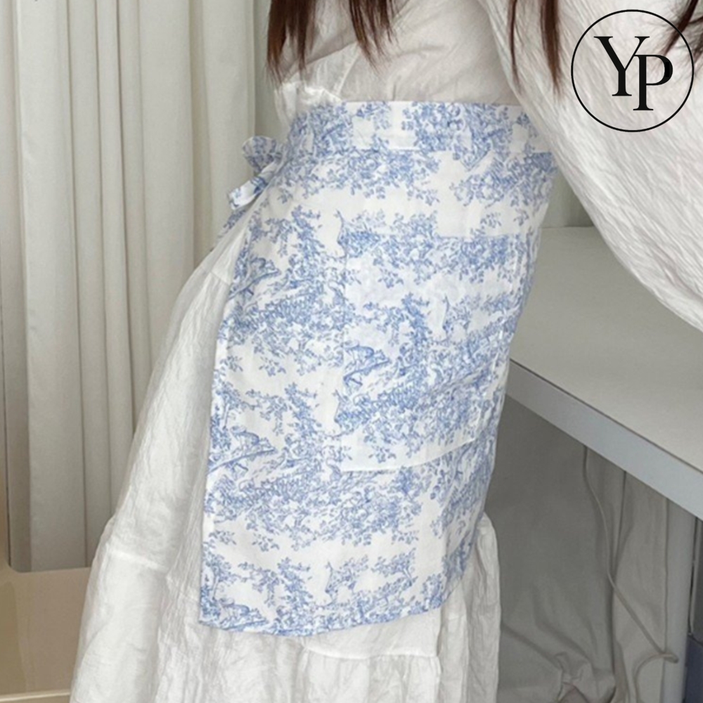 오염 방지 방수 앞치마 카페 주방 꽃집 화방용 허리형 작업복