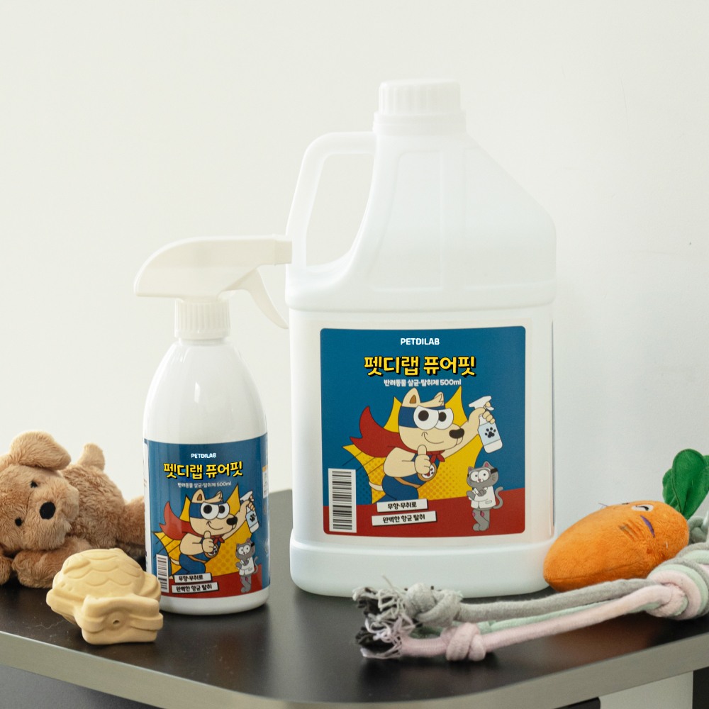 펫디랩 퓨어핏 500ml 2개 강아지 고양이 탈취제 스프레이형 - 상세 이미지 3