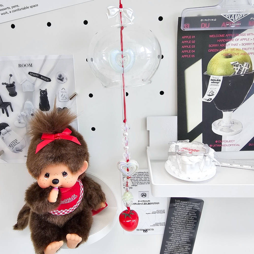 키치 후우링 유리 풍경 만들기 DIY키트 재료 리꾸리꾸