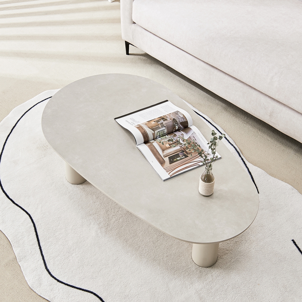 엘로나 세라믹 높은 소파 쇼파 좌식 테이블 비정형 낮은 좌식식탁