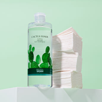 야다 수분 속광토너 400ml 기획세트 (순면 100%솜 60매 포함) - 상품 이미지