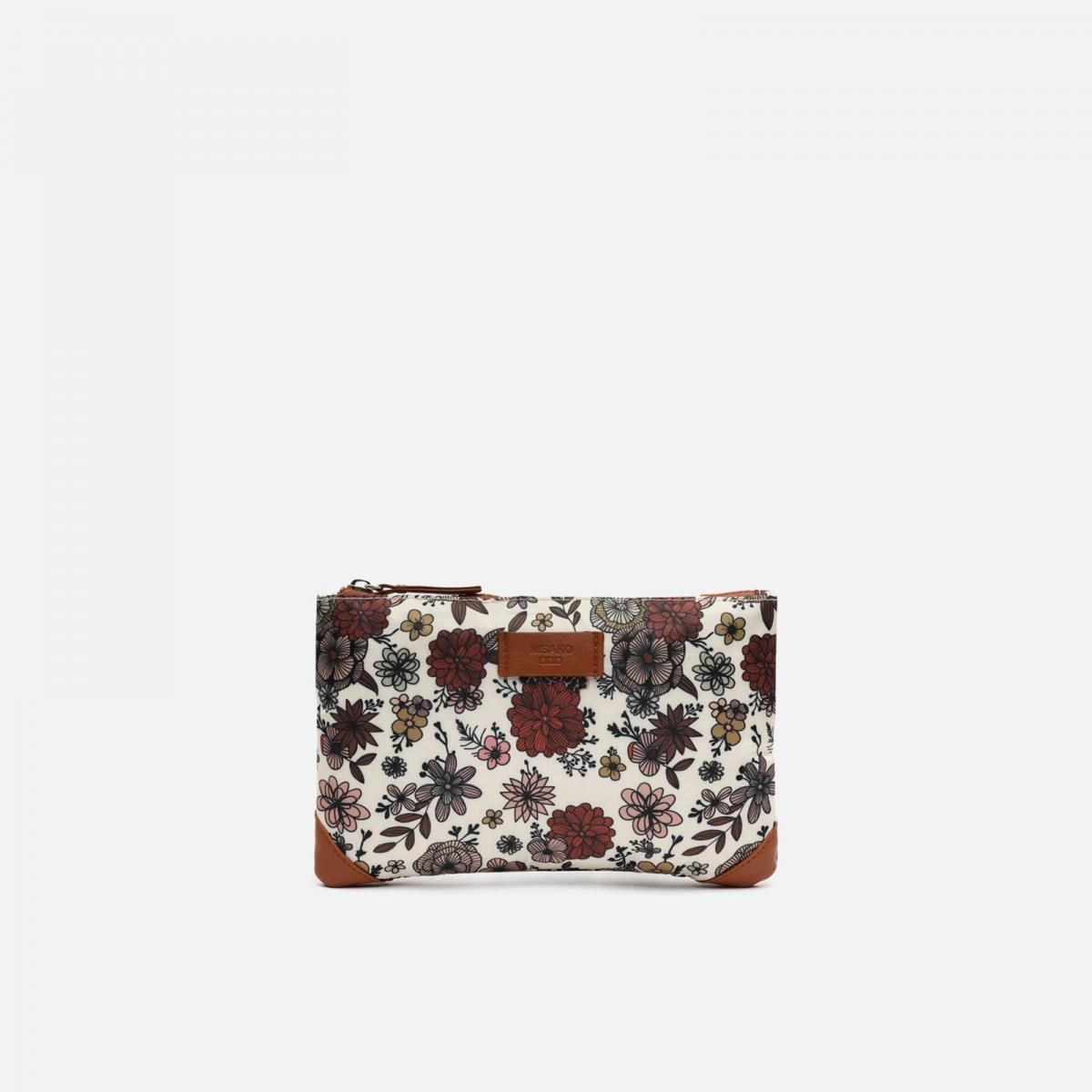 미사코 패턴 멀티컬러 프린트 코스메틱 파우치 NILUS-4700404117019 BEIGE - 상품 이미지