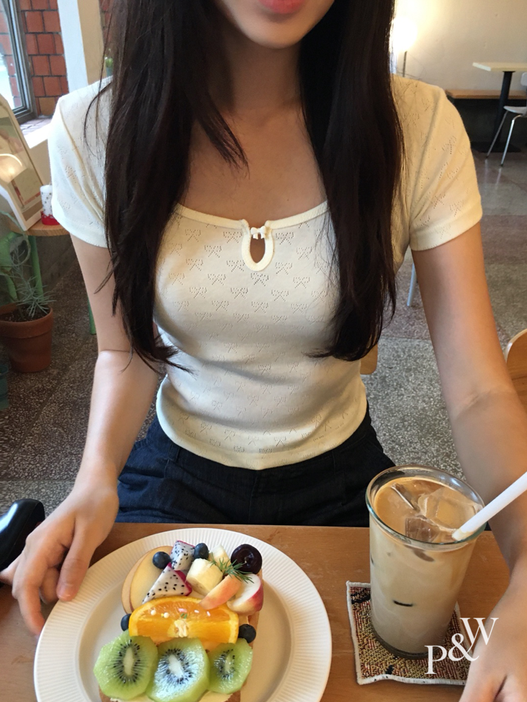 [MADE] 포이 리본 반팔 티셔츠