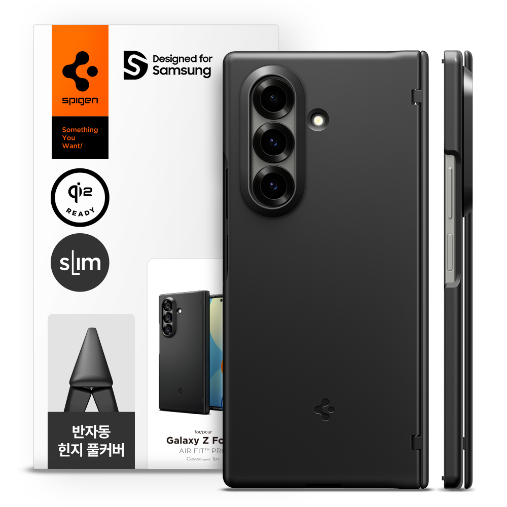 Qi2 충전 케이스 갤럭시 맥세이프 케이스 에어핏프로 맥핏 블랙, 갤럭시Z 폴드7