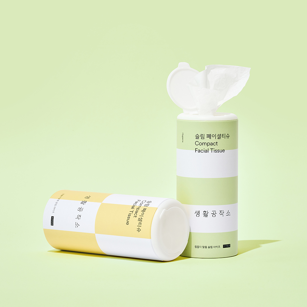 생활공작소 뽑아쓰는 팝업티슈 슬림 페이셜티슈 각티슈 6개