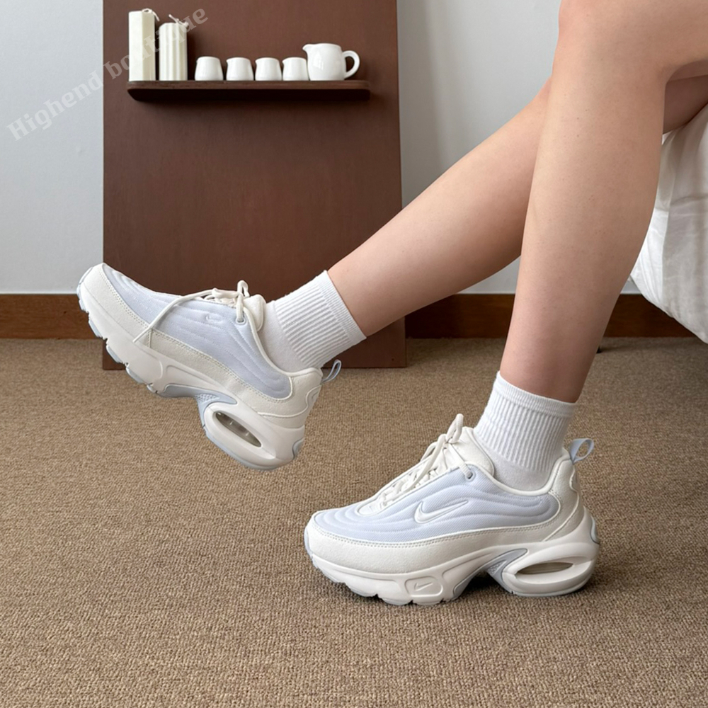 나이키 에어맥스 키높이 굽높은 어글리 여성 운동화 런닝화 크림 블루, 230