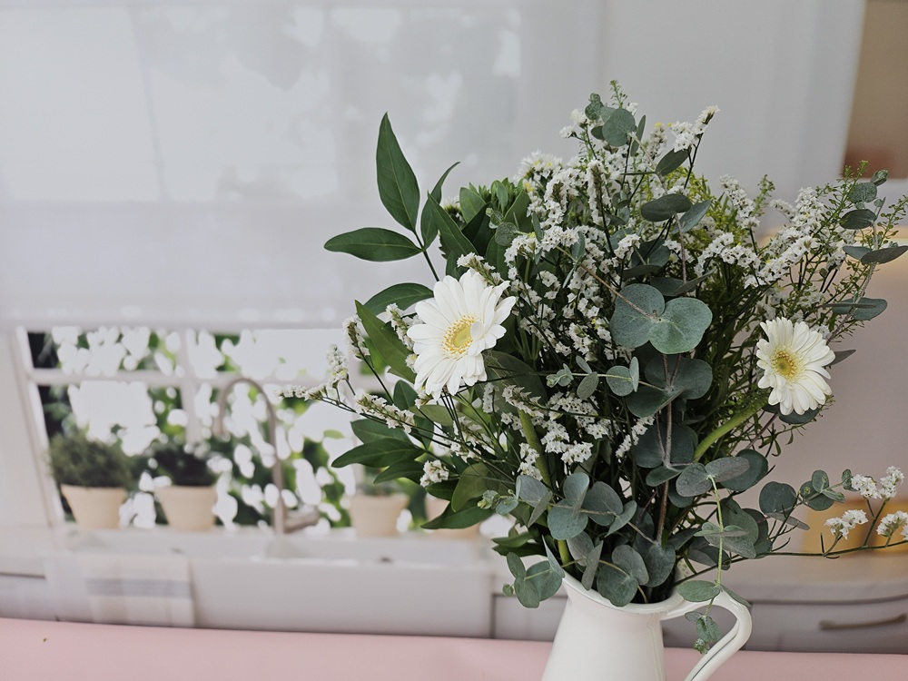 유스풀몰 녹차라떼 한다발 그리너리 꽃 생화 택배 꽃배달 싼곳 이미지 3