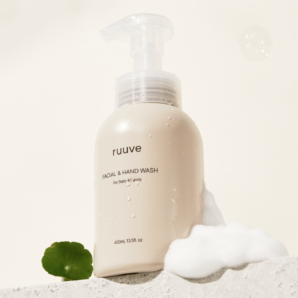 러베 아기 유아 어린이 키즈 페이셜 앤 핸드워시 버블 거품형 유아 손세정제 400ml