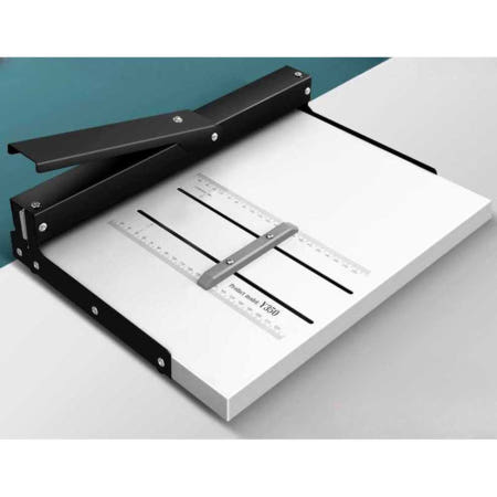 [해외]종이접지기 오시기 책 주름 명함 주릅잡는 점선 칼 크리징 머신(297x460mm 백색 피문지 1