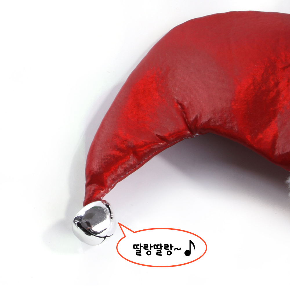 위드레오 반려동물 크리스마스 광대 모자 코스튬 고양이모자 - 상세 이미지 4