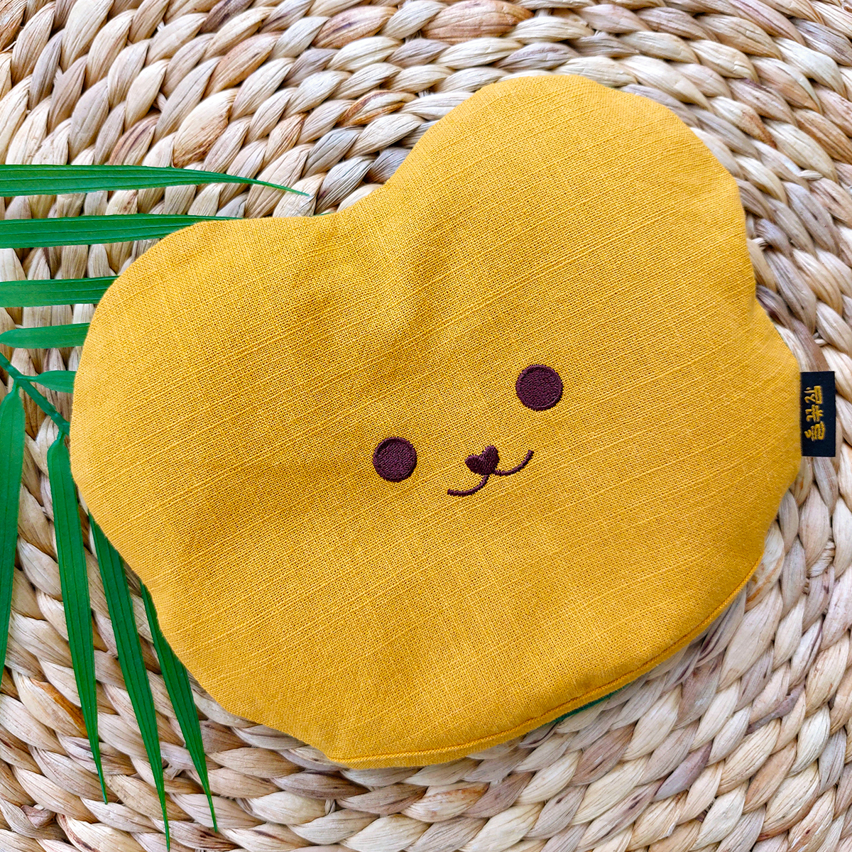 들꽃잠 배찜질팩 아기곰 출산선물 곰인형 배앓이 유아 어린이 아이 저자극 옐로우, 1개