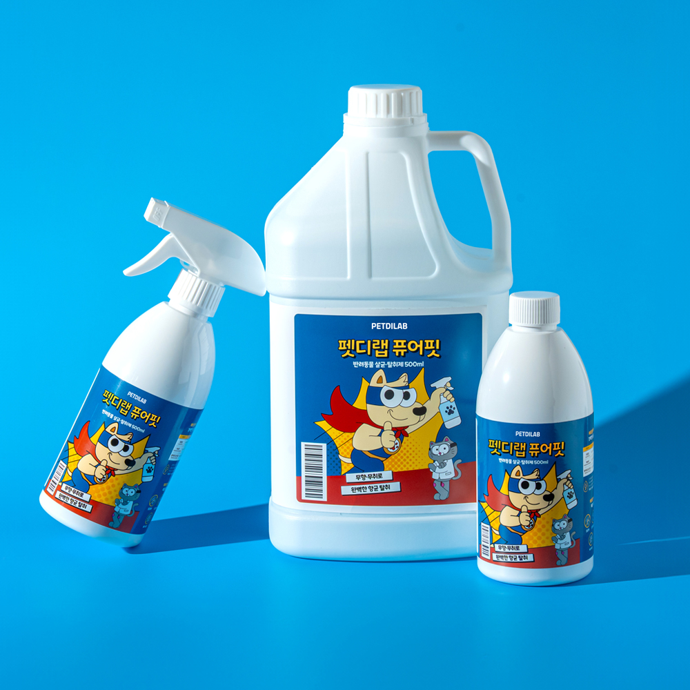 펫디랩 퓨어핏 500ml 2개 강아지 고양이 탈취제 스프레이형 이미지 6