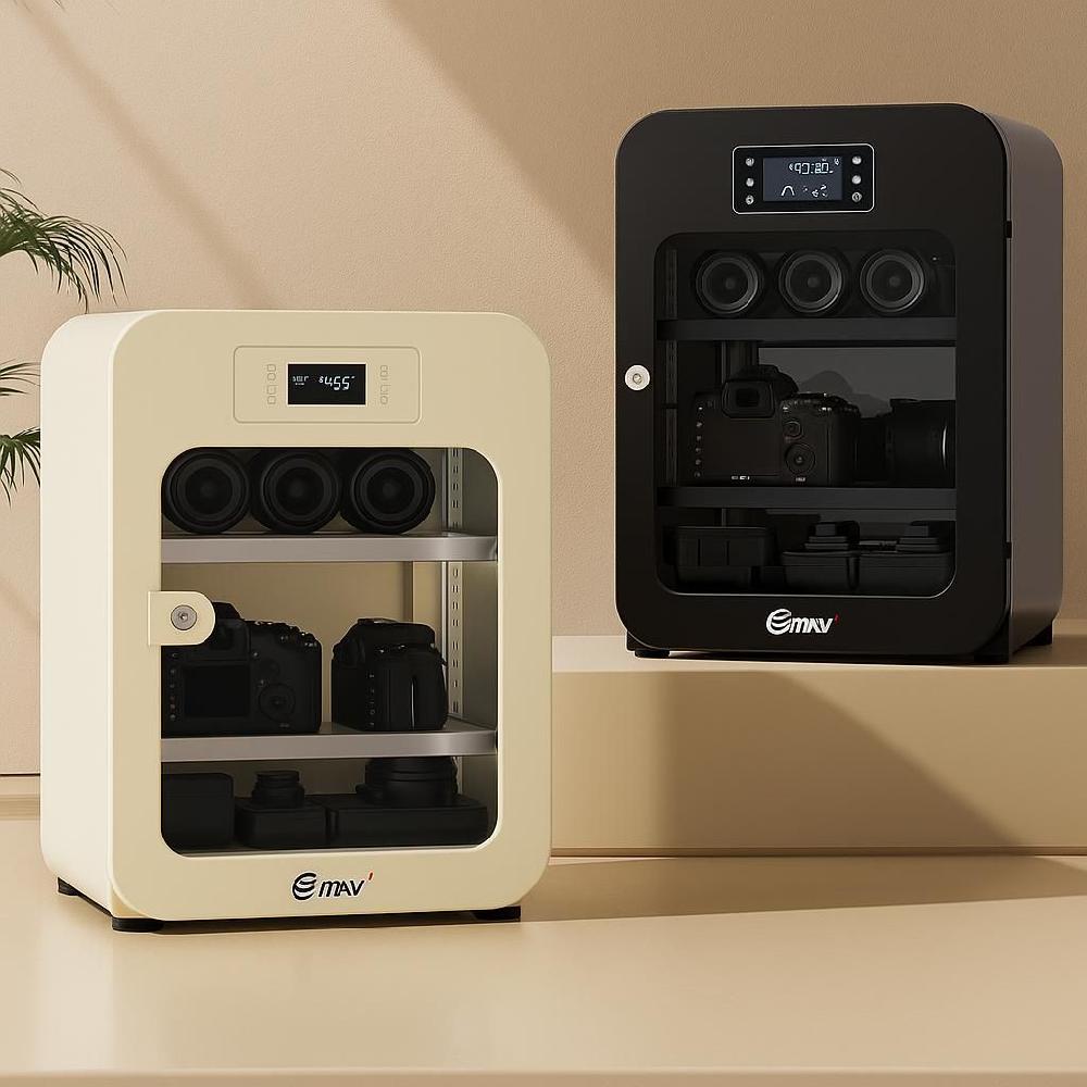 전자 장비 캐비닛 카메라제습함 정밀기기 방습 보관함 30L 터치형 / 화이트