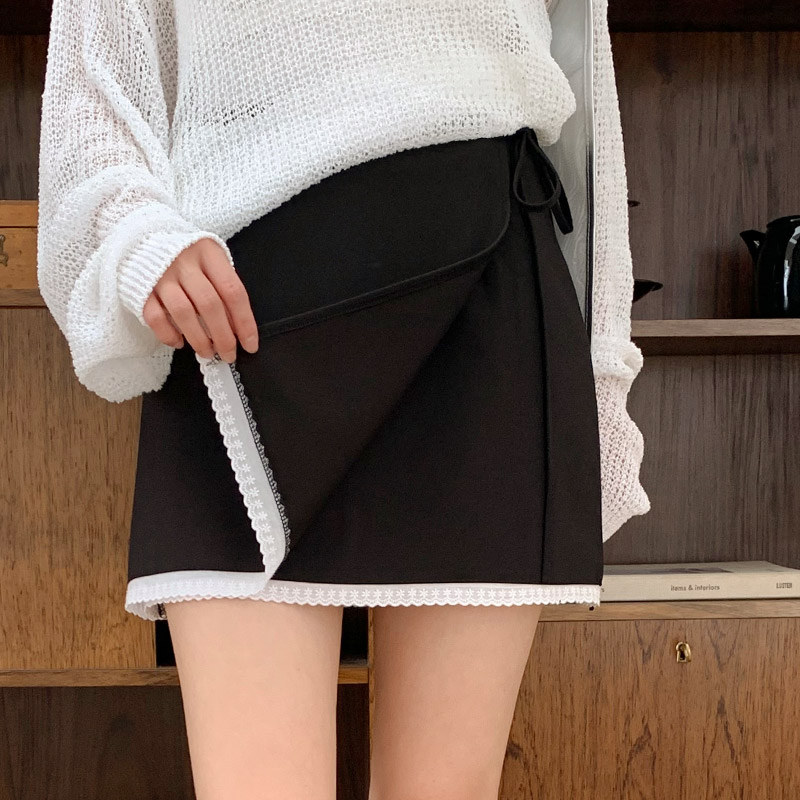 리튼 밑단 레이스 미니 스커트 sk7397 - 상세 이미지 3