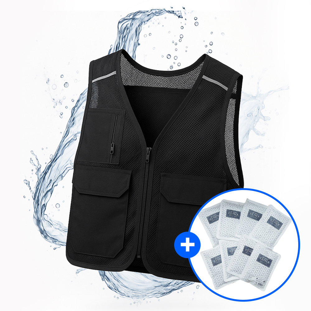 힐링팩토리 에어 쿨조끼 아이스조끼 얼음 냉감 메쉬 쿨링 여름 야외 작업 망사 냉매 냉조끼