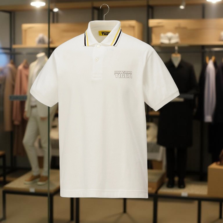 오니츠카타이거 카라넥 반팔 폴로 셔츠 남성 2181B024