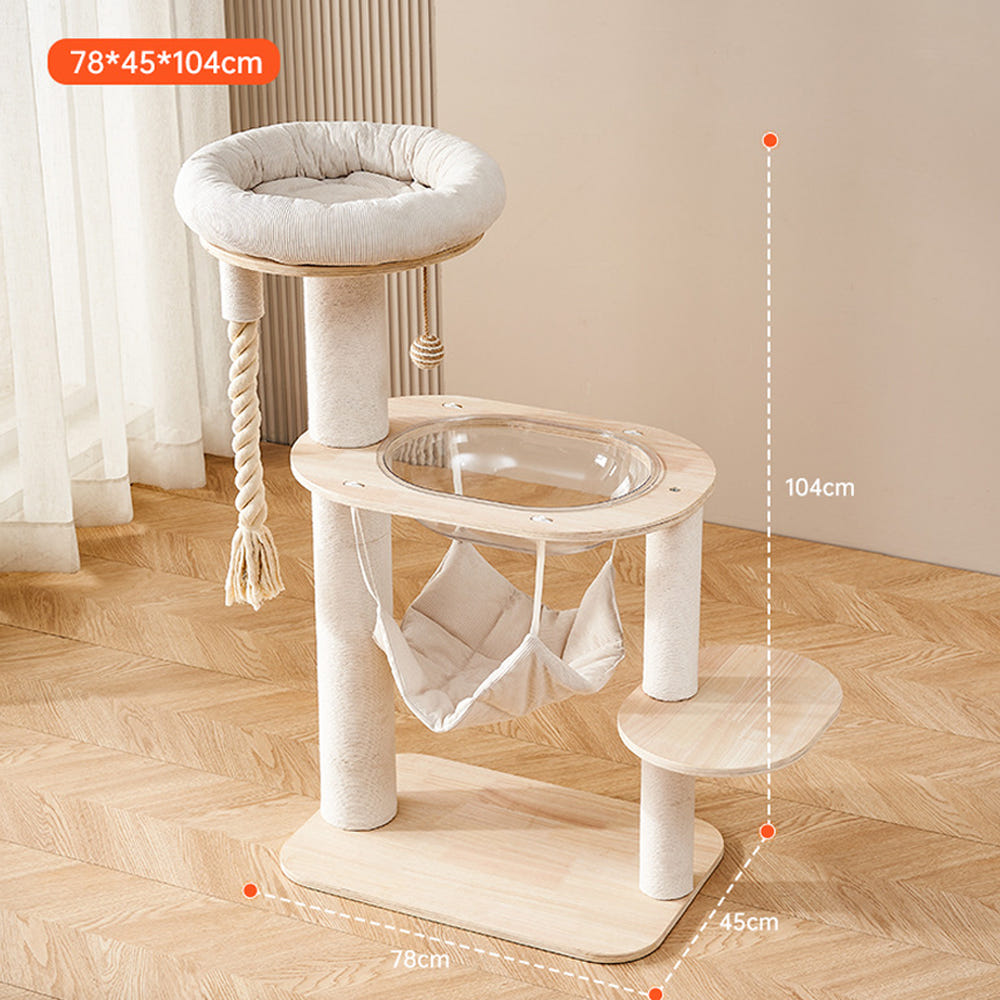 낮은 캣타워 소형 선반