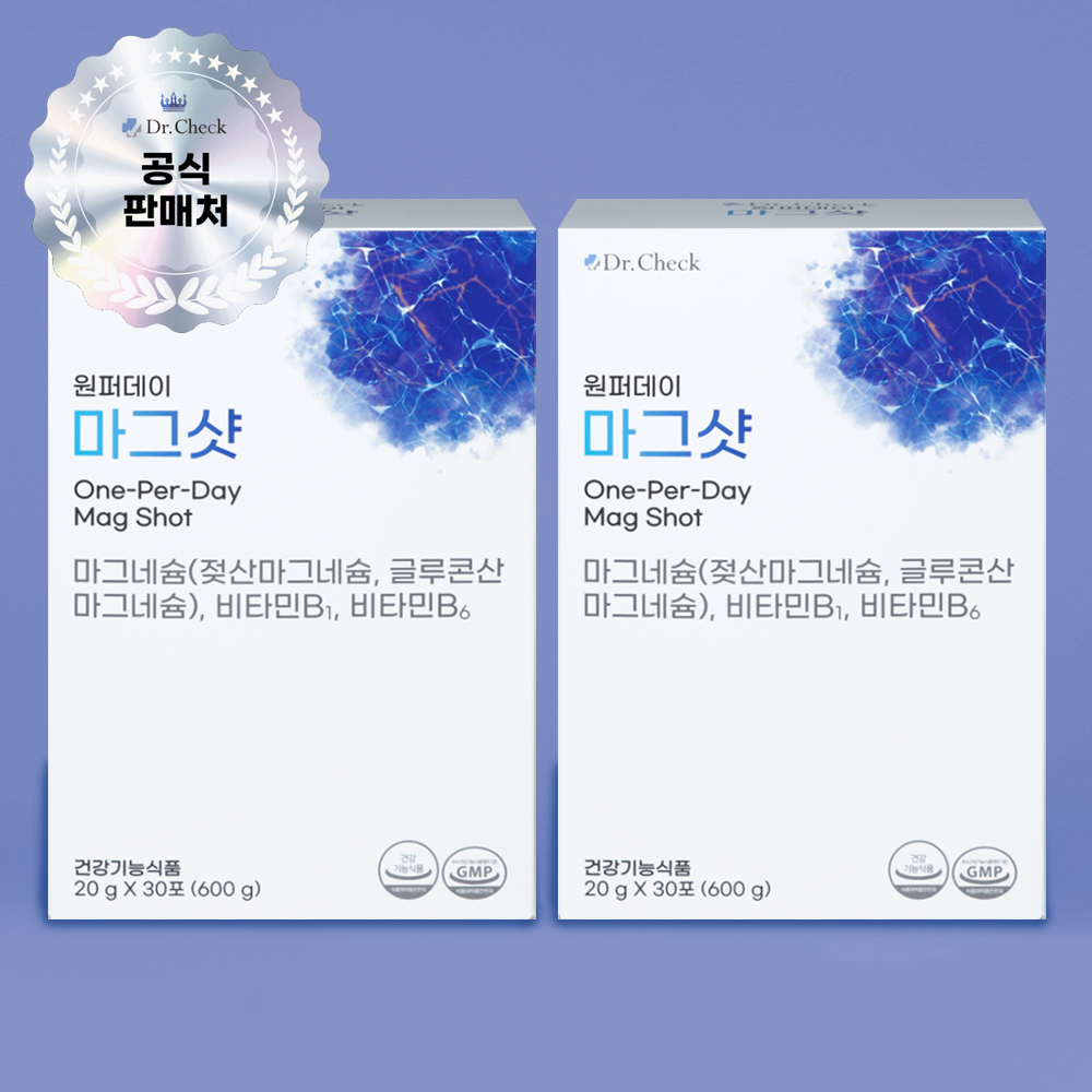 닥터체크 나지완 원퍼데이 마그샷 액상 글루콘산 마그네슘 비타민B 30포, 2개 이미지 2