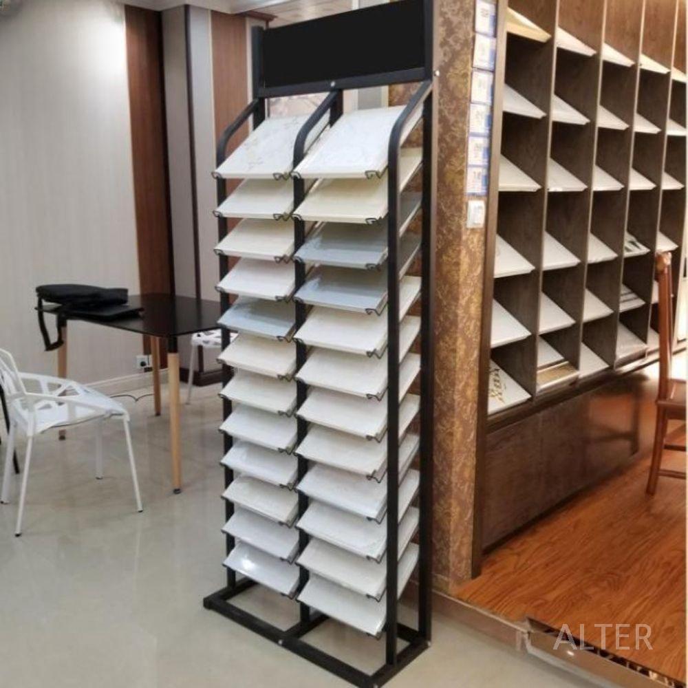 타일 전시대 거치대 꽂이 디피 받침대 디스플레이 랙 30x20cm 깊이 24층 - 상세 이미지 3