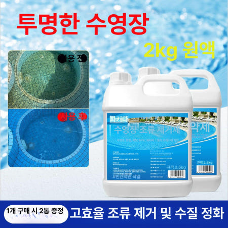 [해외]녹조제거제 이끼제거 물속 수질개선 녹조물 청소 300g 수영장 고효율 제거제 1병