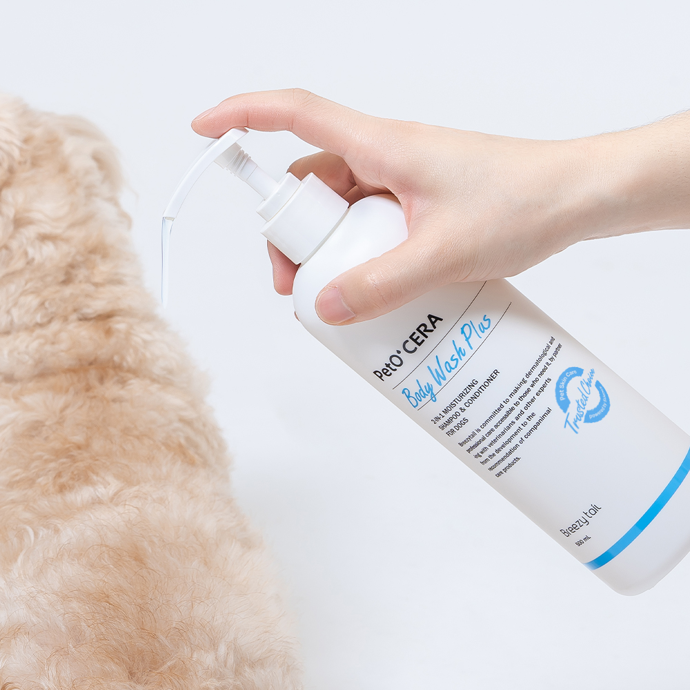 [고양이의 날] 페토세라 강아지 저자극 샴푸 바디워시 500ml+보습 미스트 200ml 올인원 세트 - 상세 이미지 4