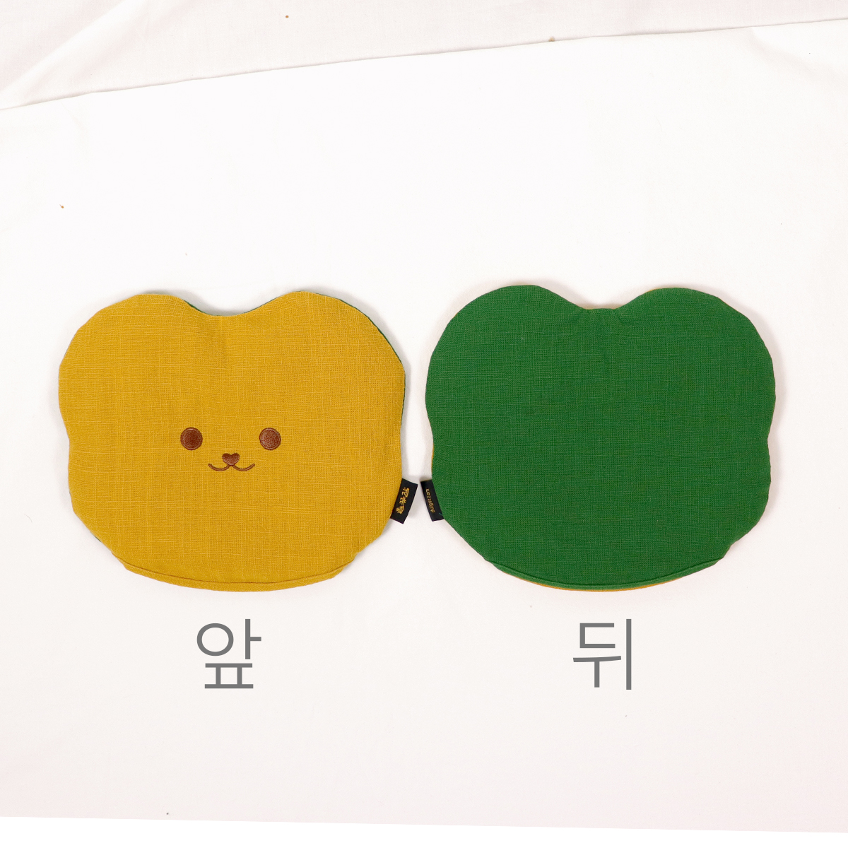 들꽃잠 배찜질팩 아기곰 출산선물 곰인형 배앓이 유아 어린이 아이 저자극 옐로우, 1개