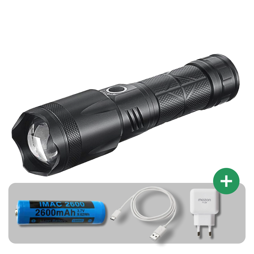 LF01 LED 후레쉬 C타입 줌 충전식 등산용 초강력 휴대용 써치 라이트 손전등 랜턴