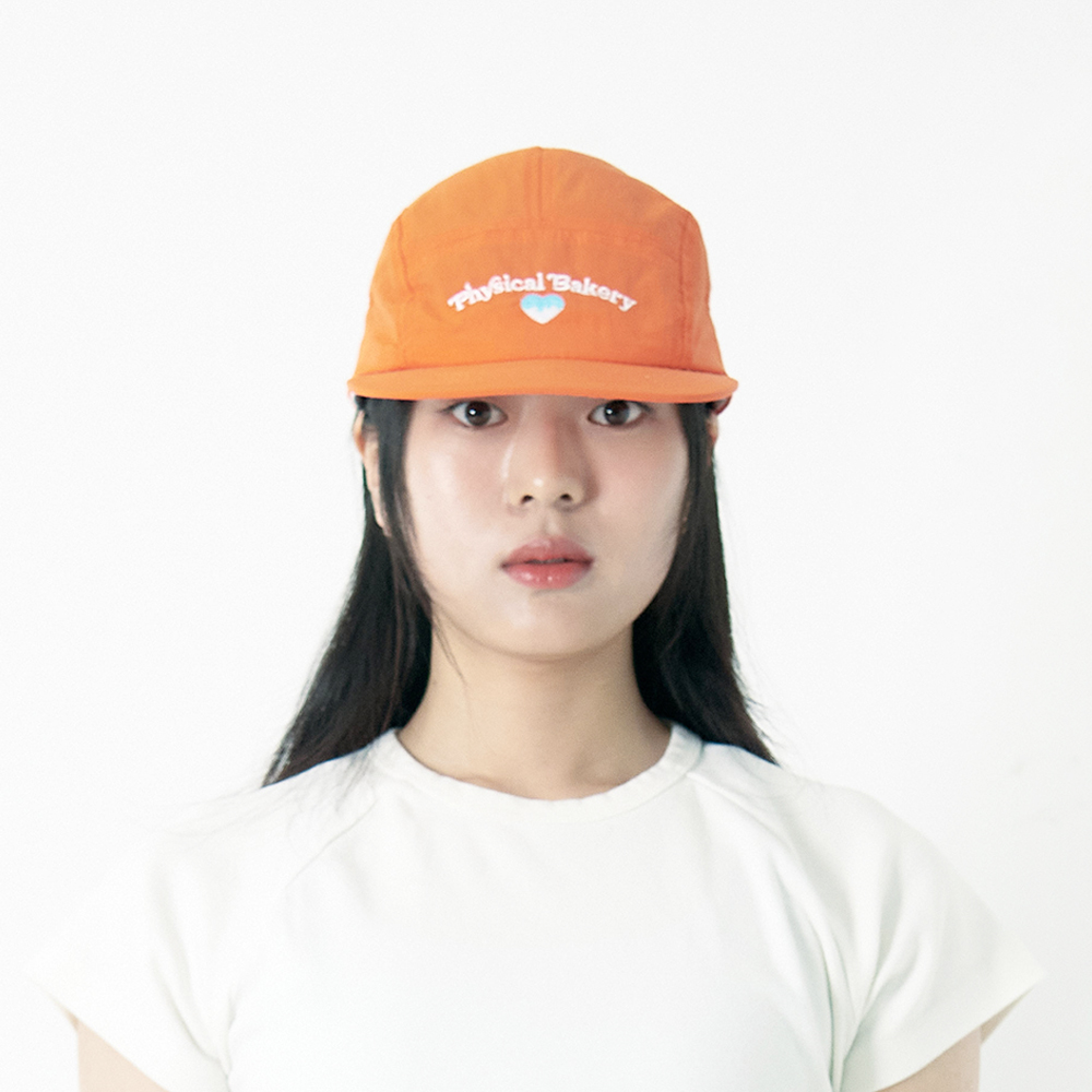 피지컬베이커리 홀리데이 나일론 캡 캠프 러닝 하트 퀵드라이 모자 오렌지, Free - 상세 이미지 4