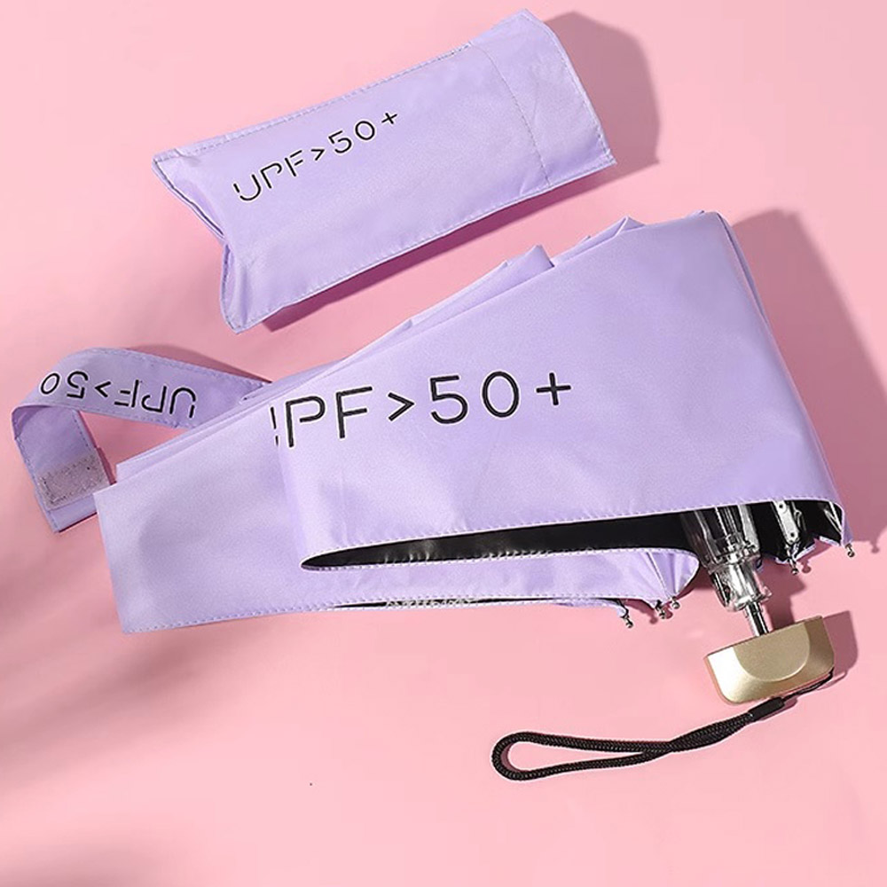 UV 수동 미니 5단 우양산 UPF50+ 초경량 188g 방수 단열효과 자외선차단 방풍 - 상세 이미지 4