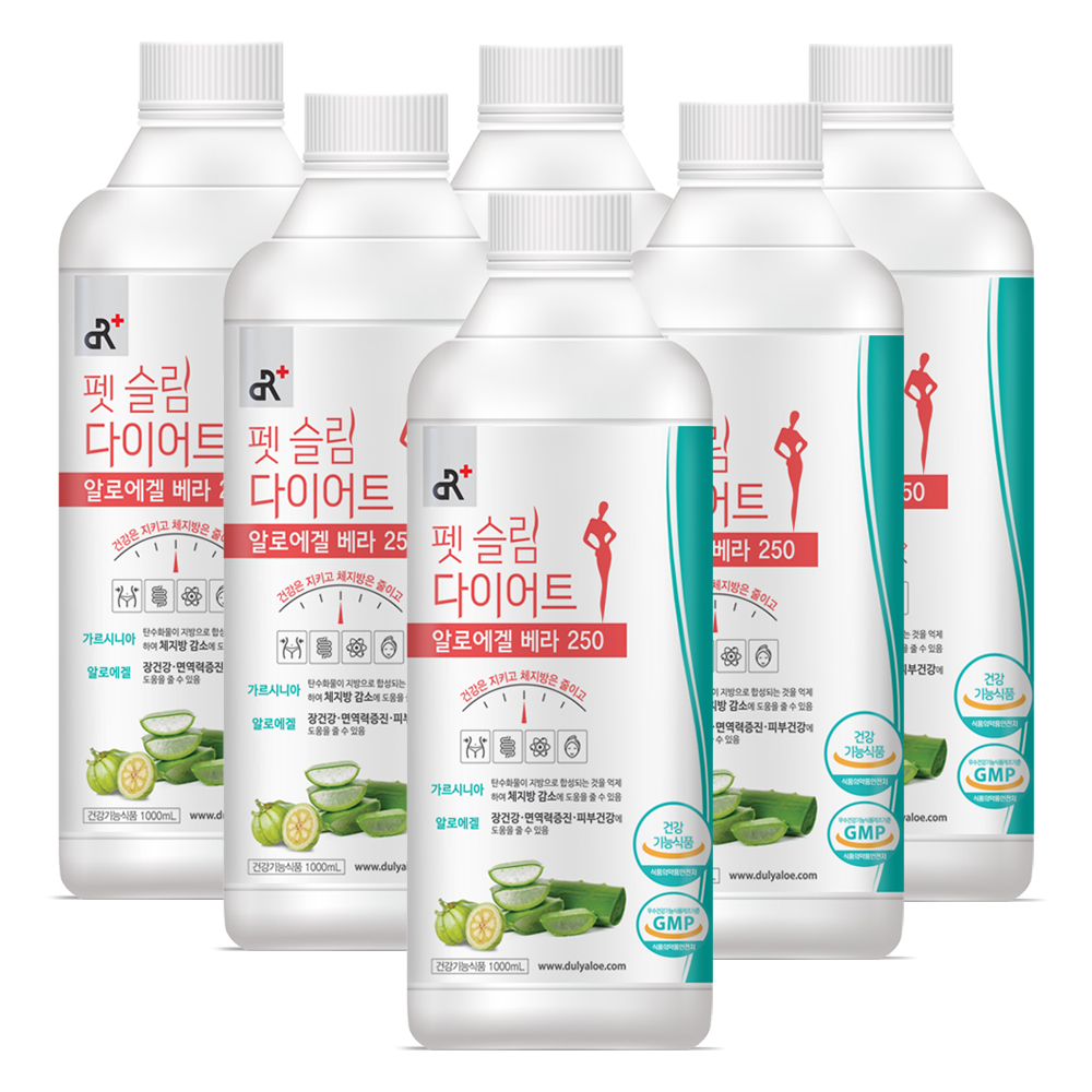 펫슬림 다이어트 알로에겔 베라250 1L, 6개 - 상품 이미지