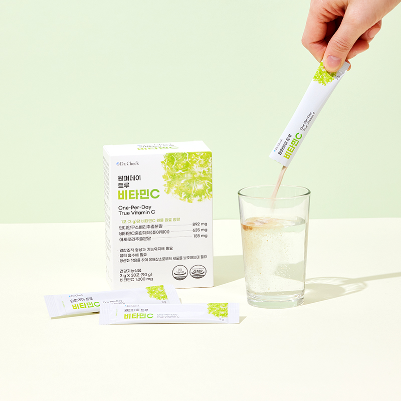 닥터체크 원퍼데이 트루 비타민C 고함량 1000mg 분말형 스틱 비타민C 30포, 1개 - 상세 이미지 5