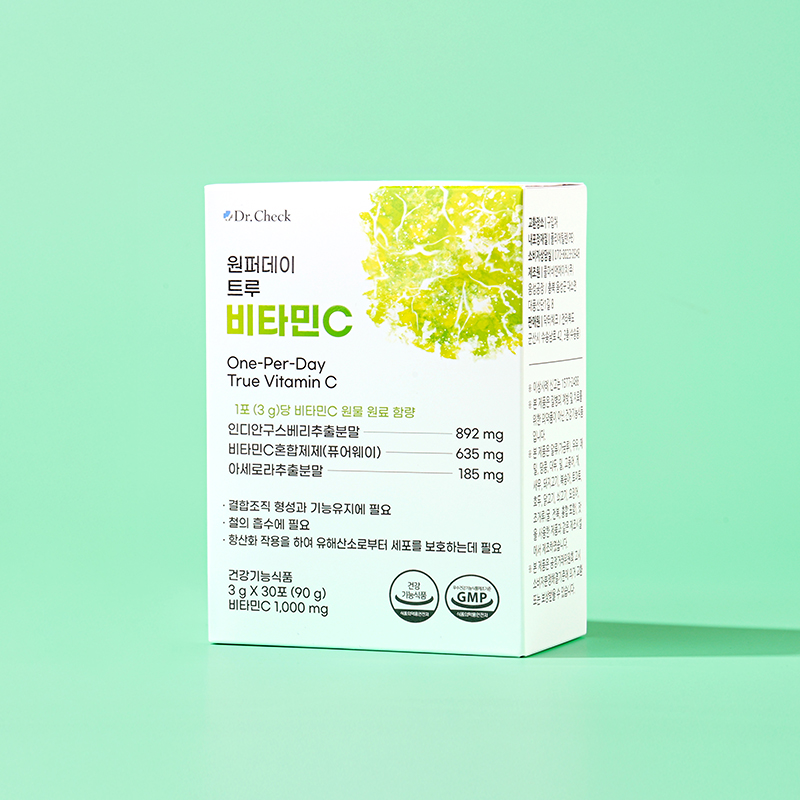 닥터체크 원퍼데이 트루 비타민C 고함량 1000mg 분말형 스틱 비타민C 30포, 1개 - 상세 이미지 4