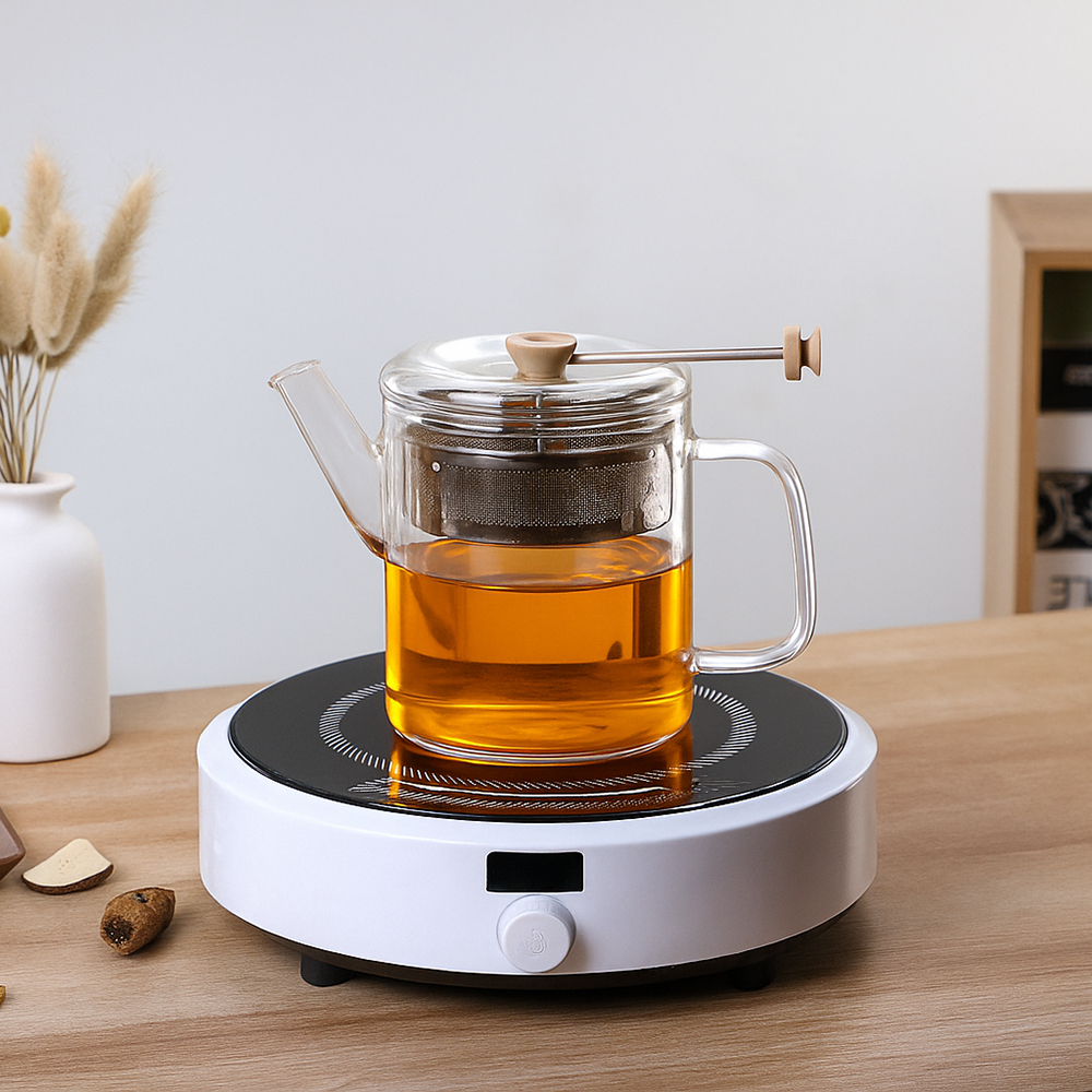 베르체 인덕션 IH 내열유리 주전자 티포트 1.0L - 상세 이미지 5