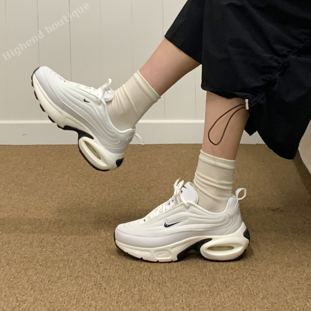 나이키 에어맥스 키높이 굽높은 어글리 여성 운동화 런닝화 화이트블랙, 240