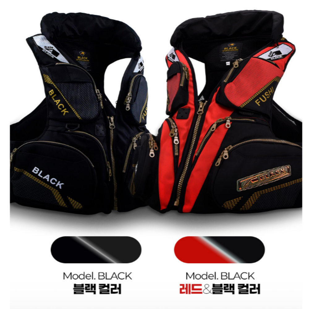 갯바위 구명조끼 바다 낚시 구명복 바다 낚시 선상 갯바위 낚시용 에이블랙 A.Black - 상세 이미지 2