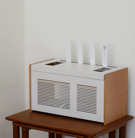 공유기박스 와이파이 콘센트 셋톱박스 사무실 수납함 벽걸이 멀티탭 가정용