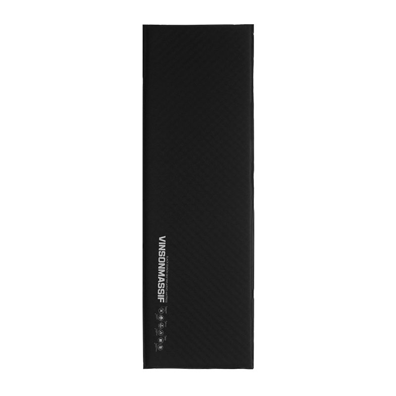 빈슨메시프 시그니처 엠보싱 자충매트 휴대용 차박 캠핑매트 자충 에어매트 싱글, 8cm, 블랙