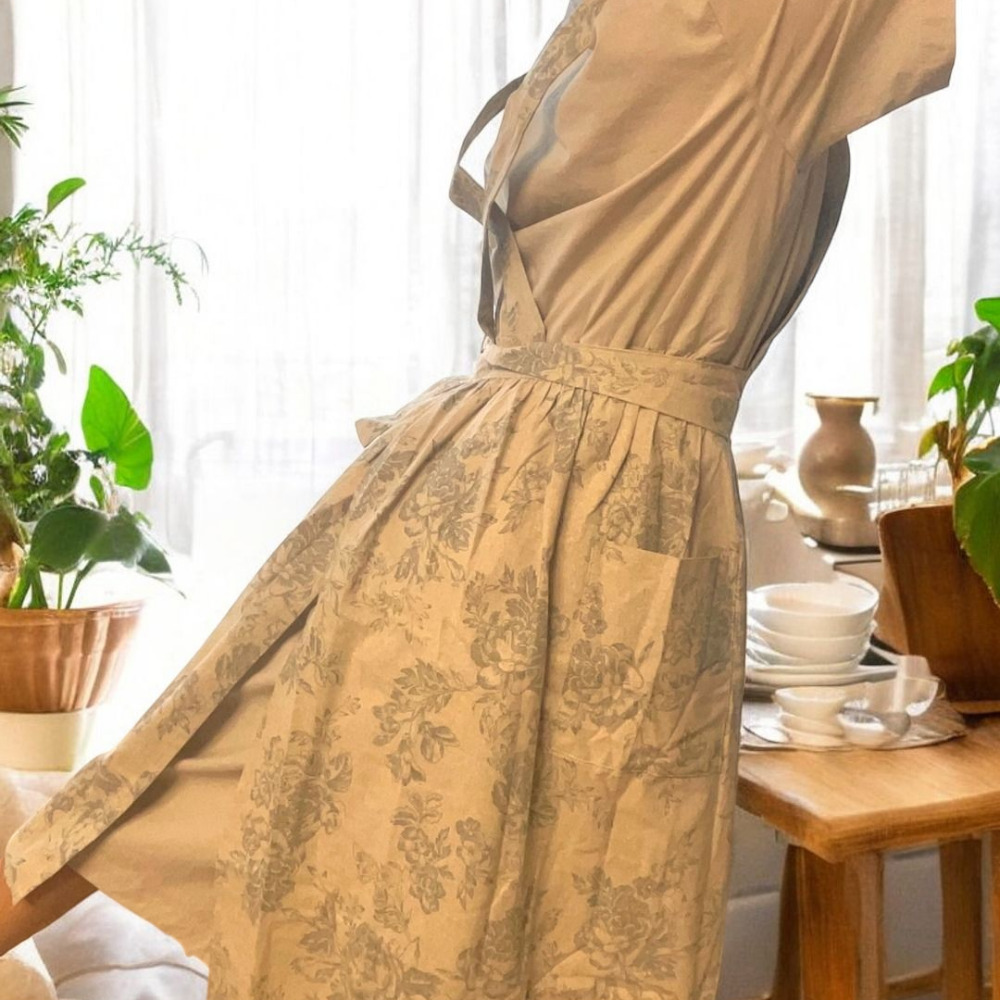 주방 방수 앞치마 원피스 여름 겨울 미용실 카페 린넨 앞치마