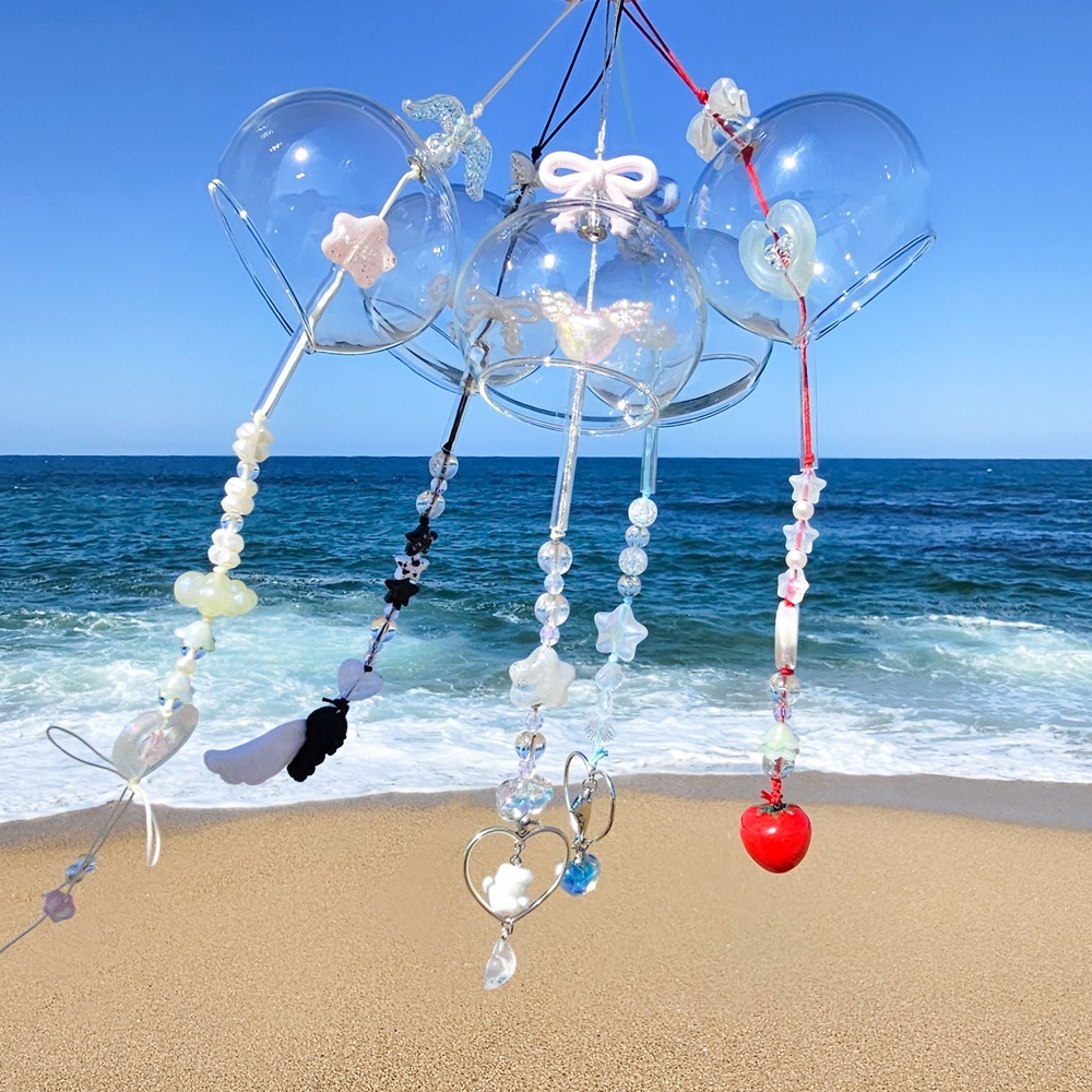 키치 후우링 유리 풍경 만들기 DIY키트 재료 리꾸리꾸