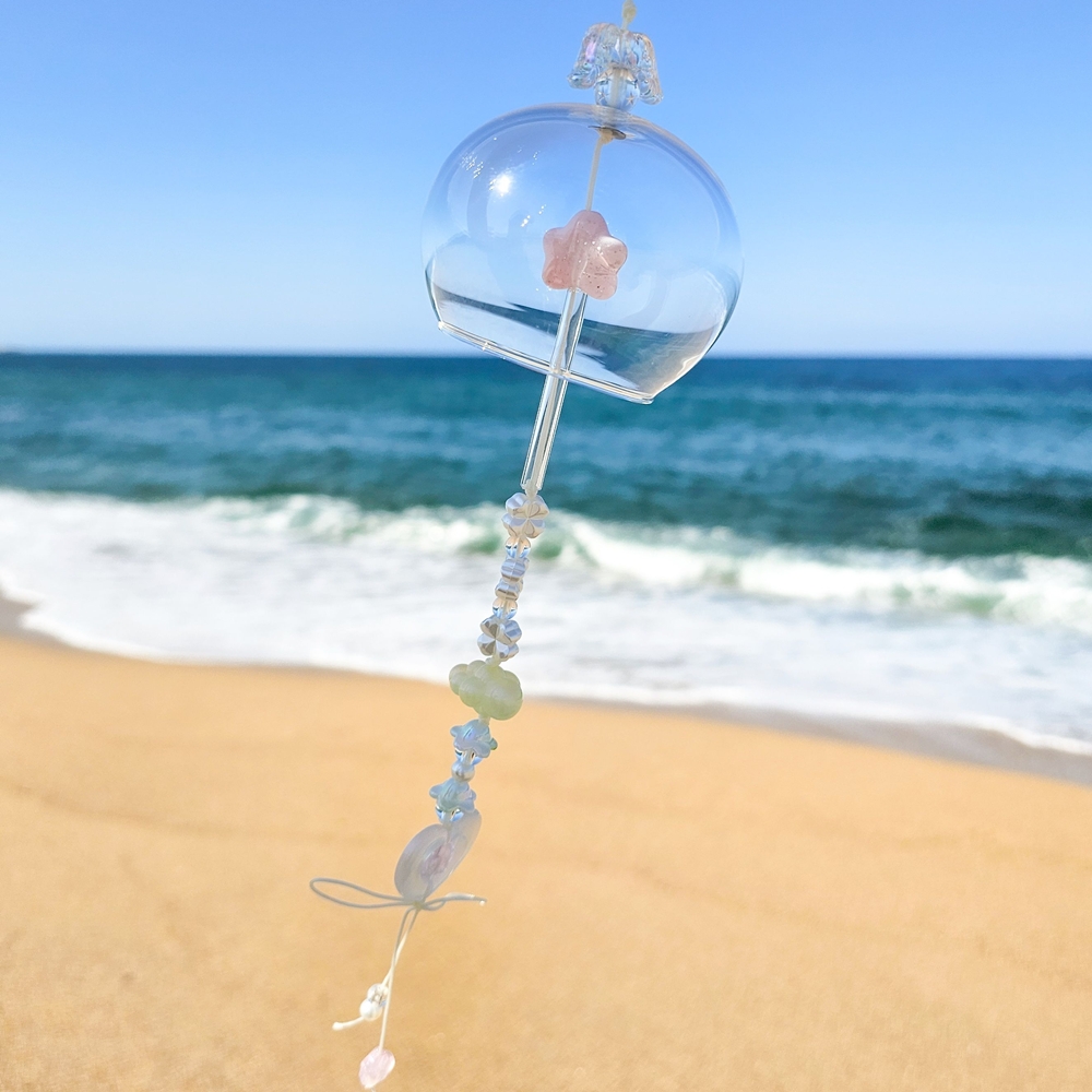 키치 후우링 유리 풍경 만들기 DIY키트 재료 리꾸리꾸