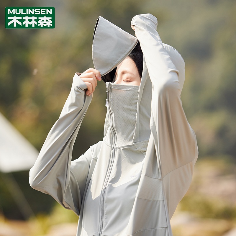 냉감 자켓 UV바람막이 집업 스프릿 경량 햇빛가리개 - 상세 이미지 5